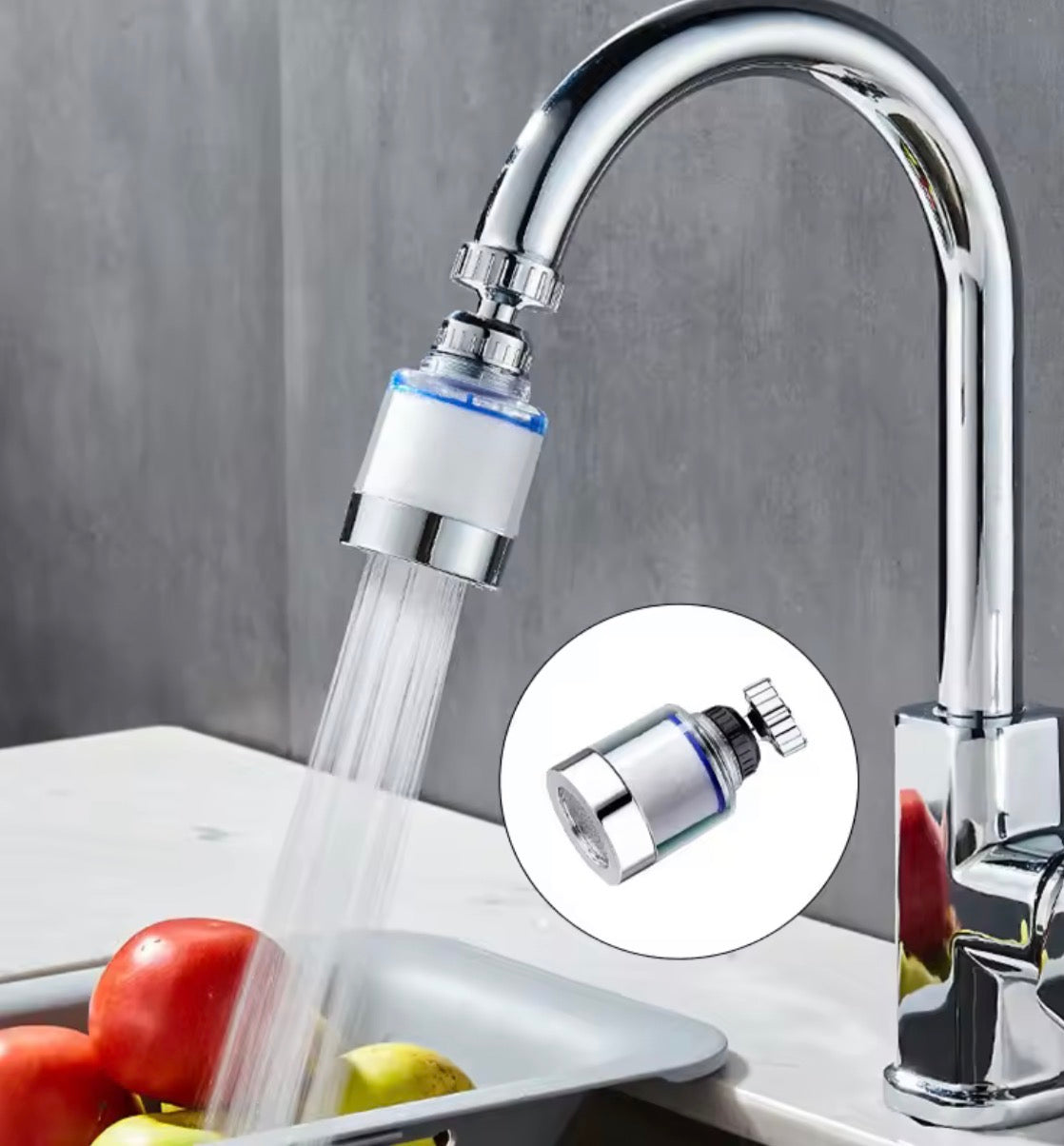 Faucet Water Filter with Replaceable Cartridge