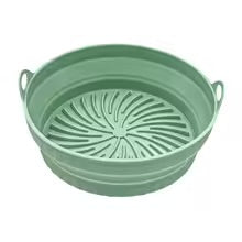 Foldable Air Fryer Silicone Liner Reusable Air Fryer Silicone Baking Tray Food Grade Silicone Air Fryer Mat