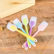 Silicone Spatula Cream Butter Cooking Baking Spatula Heat Resistant Utensils Scrape Decorator Translucent Kitchen Baking Tools