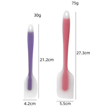 Silicone Spatula Cream Butter Cooking Baking Spatula Heat Resistant Utensils Scrape Decorator Translucent Kitchen Baking Tools