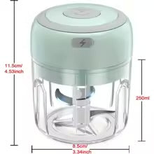 Electric Garlic Chopper Mini Food Chopper USB Rechargeable Garlic Press Meat Grinder with Safety Lock Waterproof