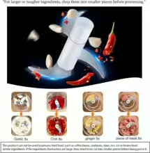 Electric Garlic Chopper Mini Food Chopper USB Rechargeable Garlic Press Meat Grinder with Safety Lock Waterproof