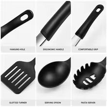 Nonstick Cookware Set with Glass Lids & Silicone Utensils