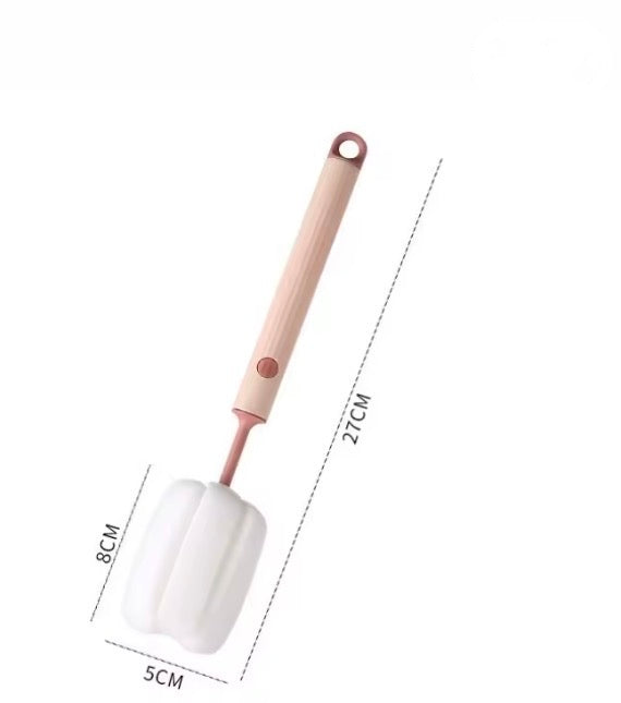 Long-Handle Bottle & Mug Cleaning Brush with Sponge Head