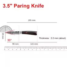Chef's Knife Kitchen Knives Set Professional Boning Knife Meat Cleaver Utility Knife Japanese Santoku Knife with Cover