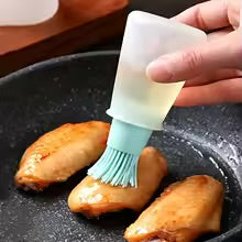 Dispensador de aceite de silicona para barbacoa con pincel, juego de pincel resistente a altas temperaturas y de grado alimentario para cocinar al aire libre, repostería y cocina
