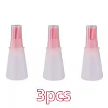 Dispensador de aceite de silicona para barbacoa con pincel, juego de pincel resistente a altas temperaturas y de grado alimentario para cocinar al aire libre, repostería y cocina