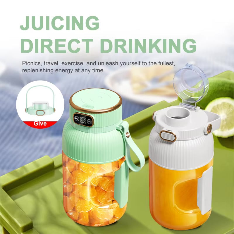 1000ML Portable Juicer Blender Fruit Juicer USB Charging Lemon Orange Fruit Juicing Cup Smoothie Blender Machine