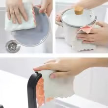 Thickened Oil-Resistant Dishcloth – Microfiber, Super Absorbent, Soft & Fade-Resistant