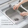 Roll-Up Over-Sink Dish Drying Rack