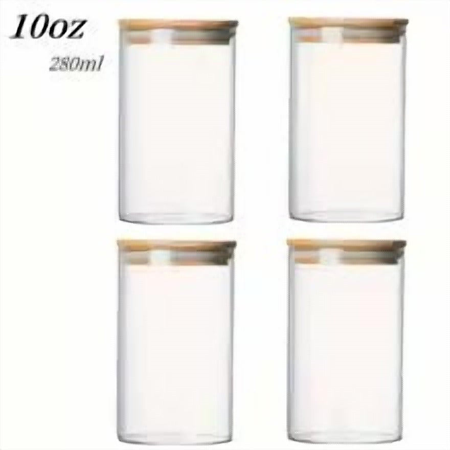 Glass Storage Jar with Bamboo Lid – eco-friendly kitchen tool from Peakora (7 of 12)