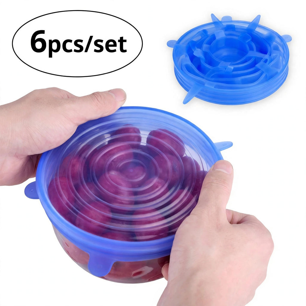 Reusable Silicone Stretch Lids Set – 6 Pack – eco-friendly kitchen tool from Peakora (1 of 6)