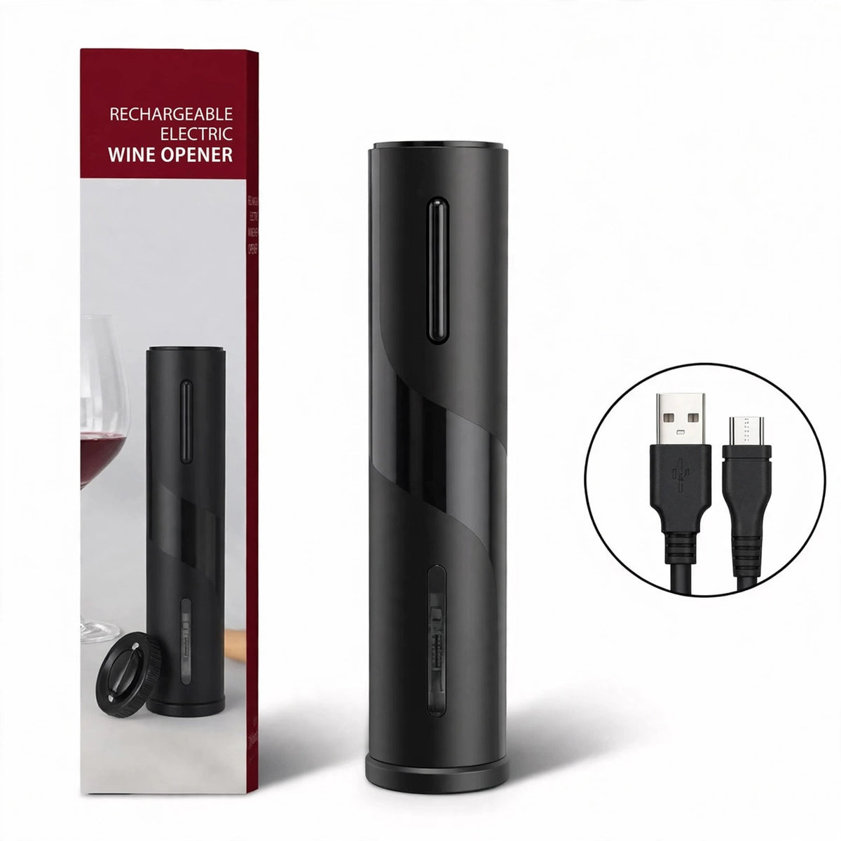 USB Rechargeable Electric Wine Opener Set – eco-friendly kitchen tool from Peakora (8 of 8)
