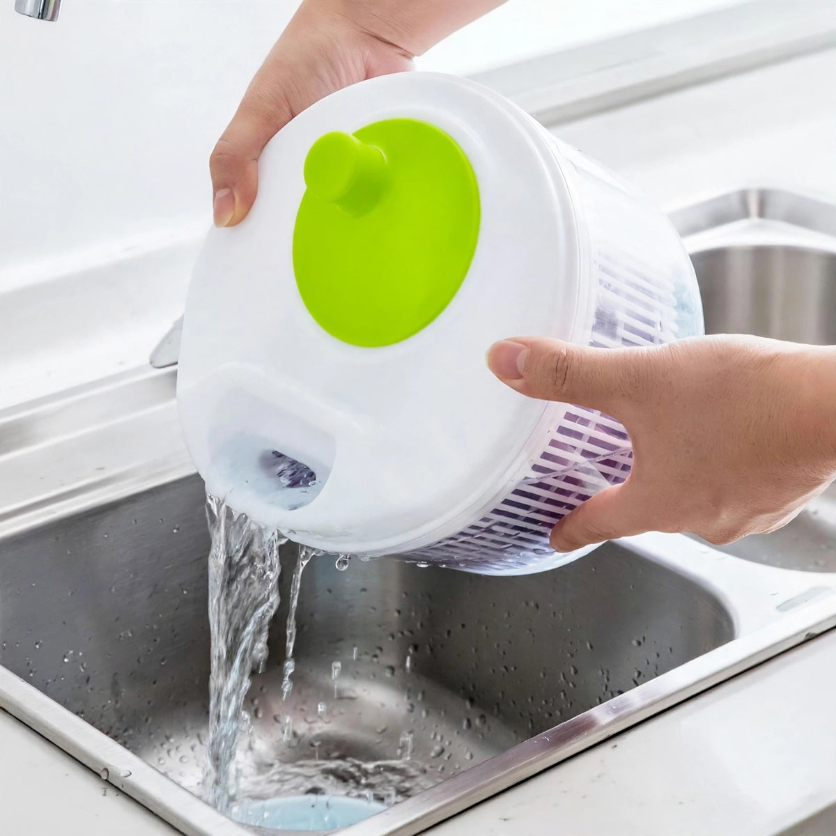 Salad Spinner for Washing and Drying Greens – eco-friendly kitchen tool from Peakora (3 of 7)